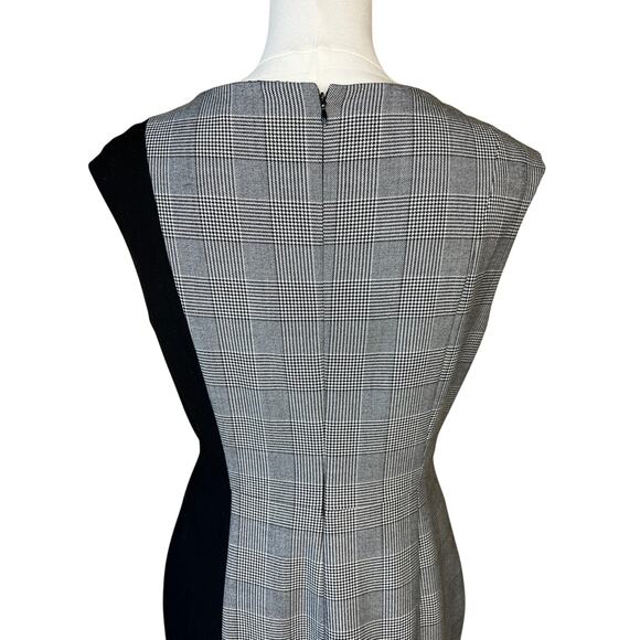 Calvin Klein Women's Dress Plaid Sheath Sleeveless Business Size 6 - Picture 6 of 9